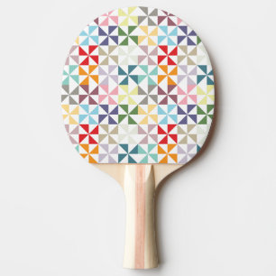 Raquette De Ping Pong Roue géométrique colorée