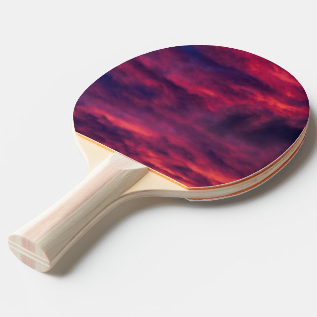 Raquette De Ping Pong rouge d'août (Devant Angle)