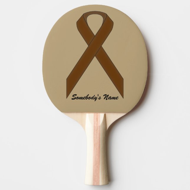 Raquette De Ping Pong Ruban Brown standard par Kenneth Yoncich (Devant)