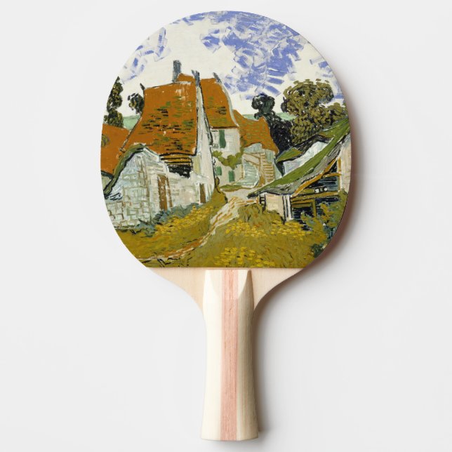 Raquette De Ping Pong Rue à Auvers-sur-Oise Vincent van Gogh (Devant)