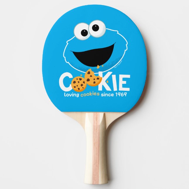 Raquette De Ping Pong Rue Sésame | Cookie Monster Lookies (Devant)