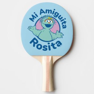 Raquette De Ping Pong Rue Sésame Mi Amiguita Rosita