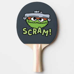 Raquette De Ping Pong Rue Sésame   Oscar the Grouch Scram!