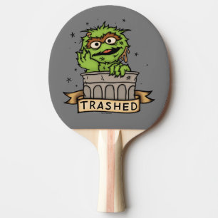 Raquette De Ping Pong Rue Sésame   Oscar the Grouch Trashed