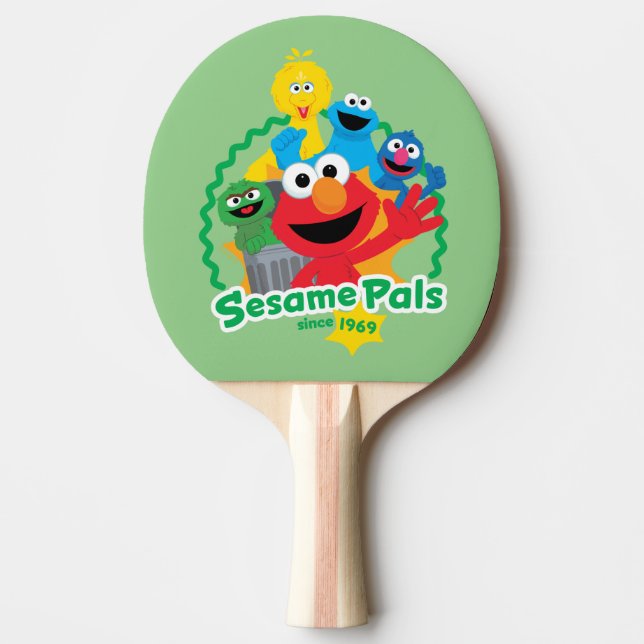 Raquette De Ping Pong Rue Sésame | Sesame Pals depuis 1969 (Devant)
