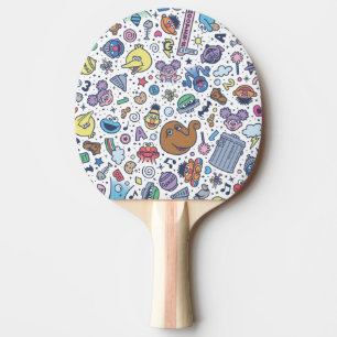 Raquette De Ping Pong Rue Sésame Sesame Pals DoodMotif