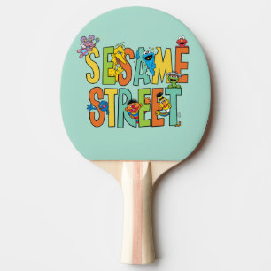 Raquette De Ping Pong Rue Sésame Sesame Street Type Pals
