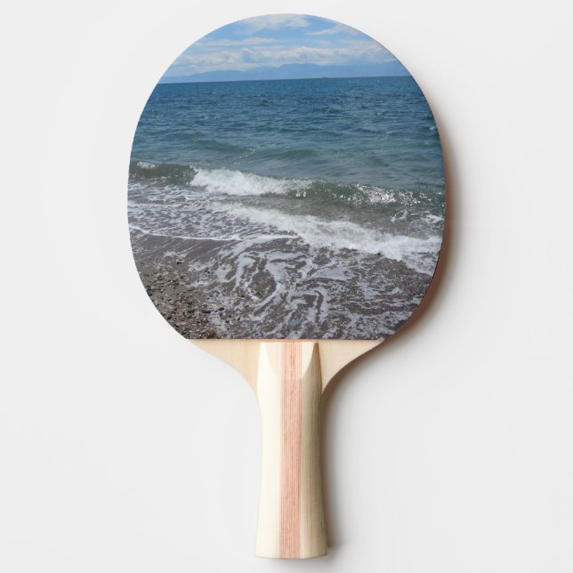 Raquette De Ping Pong Sable et vagues océaniques (Devant)