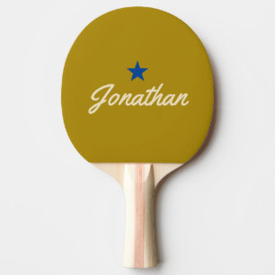Raquette De Ping Pong Sage du désert milieu du siècle vintage BL Star Si