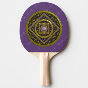 Raquette De Ping Pong Sagittarius Mandala Ping Pong Paddle