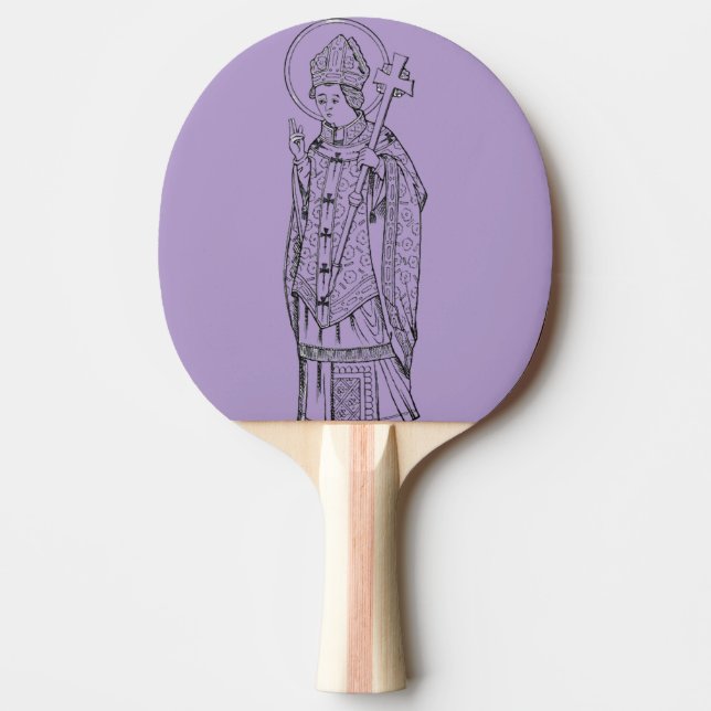 Raquette De Ping Pong Saint Deiniol Abbé et évêque (Devant)