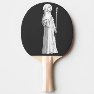 Raquette De Ping Pong Sainte Catherine de Sienne Vierge