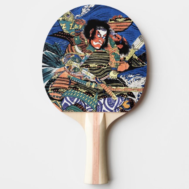 Raquette De Ping Pong samouraï, guerrier légendaire du Japon Cool (Devant)