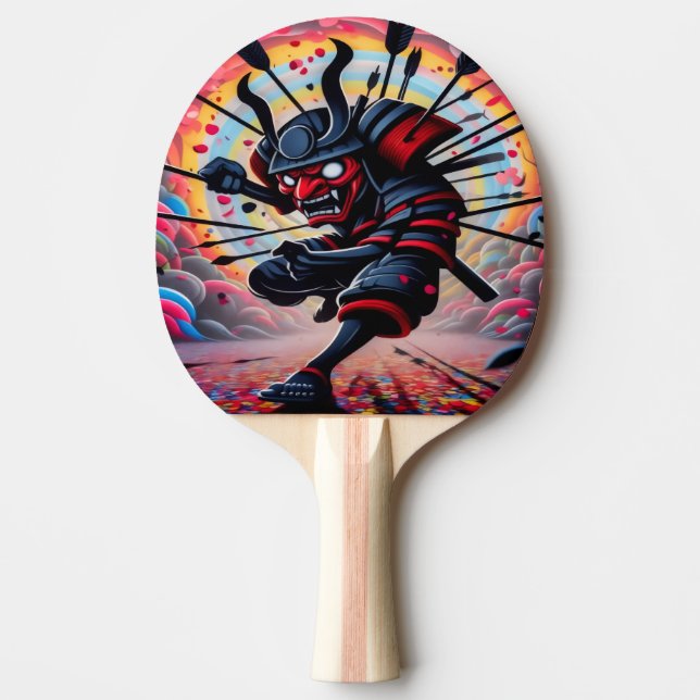 Raquette De Ping Pong Samouraï Punk (Devant)