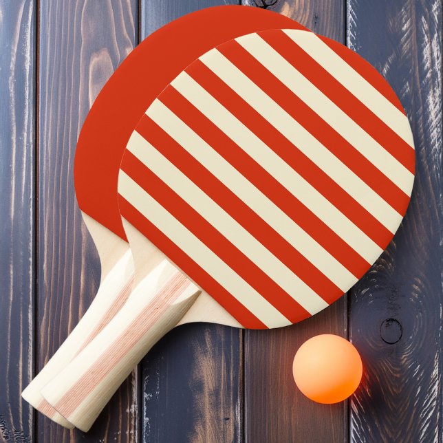 Raquette De Ping Pong Sang Orange Polo rayures et Solide (Créateur téléchargé)
