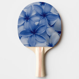 Raquette De Ping Pong Sapphire et fleurs azur