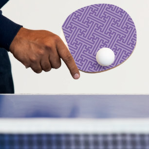 Raquette De Ping Pong Sayagata motif, japonais, violet et rose
