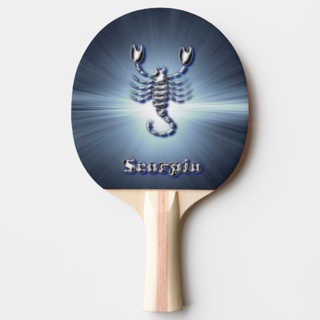Raquette De Ping Pong Scorpion de chrome (Devant)