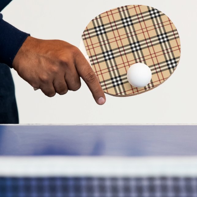 Raquette De Ping Pong Scottish Tartan Pattern     (Insitu)