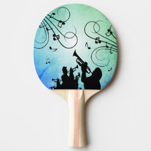 Raquette De Ping Pong Section Trumpet Musique bleue