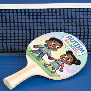 Raquette De Ping Pong Sensibilisation à l'autisme #2