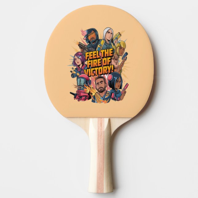 Raquette De Ping Pong Sentez le feu de la victoire (Devant)