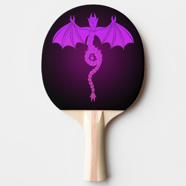 Raquette De Ping Pong Serpent rose dragon (Devant)