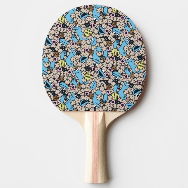 Raquette De Ping Pong Sésame Sésame | Cookie Monster Doodle Motif (Devant)