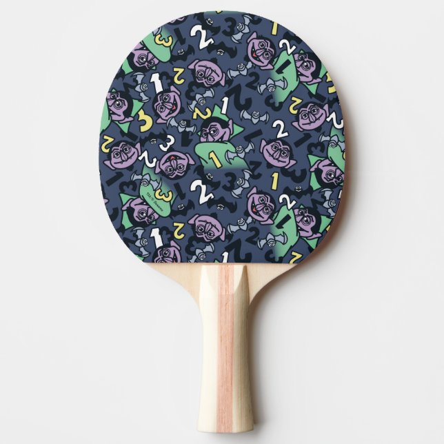 Raquette De Ping Pong Sésame Sésame | Count von Count Doodle Motif (Devant)