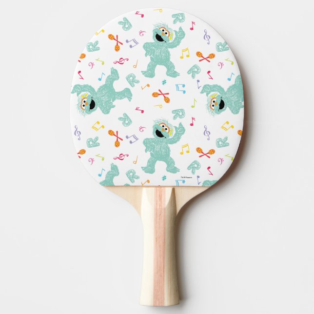 Raquette De Ping Pong Sesame Street | Rosita Music Scribble Pattern (Devant)