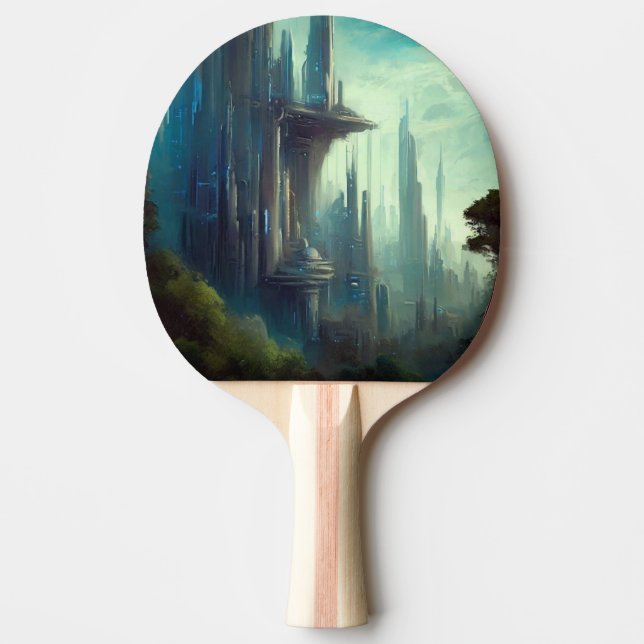 Raquette De Ping Pong SF City Forest Planet (3) (Devant)