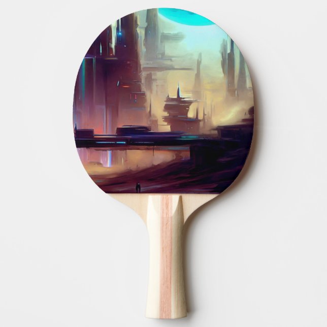 Raquette De Ping Pong SF City Strange Planet (3) (Devant)