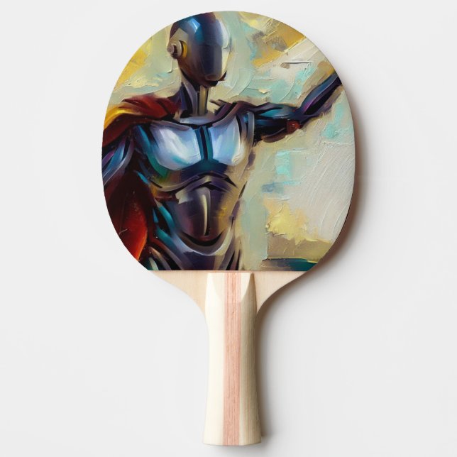 Raquette De Ping Pong SF - Héros de l'intelligence artificielle (4) (Devant)