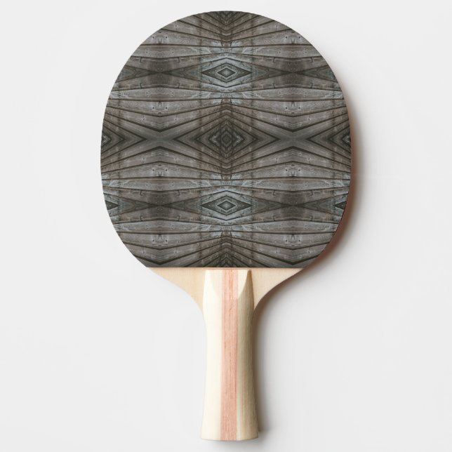 Raquette De Ping Pong Shiplap Wood Planks Perspective Southwest Pattern (Devant)