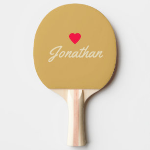 Raquette De Ping Pong Signature Vintage Cœur Lever de Soleil Sable Milie