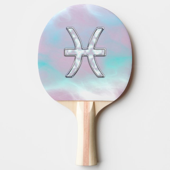Raquette De Ping Pong SIGNE Zodiaque Pisces Mère stylish de Pearl (Devant)