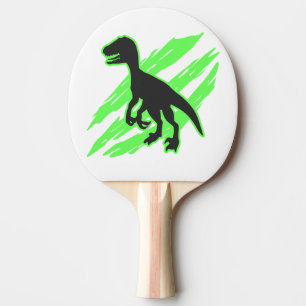 Raquette De Ping Pong Silhouette Velociraptor - Choisir la couleur arri
