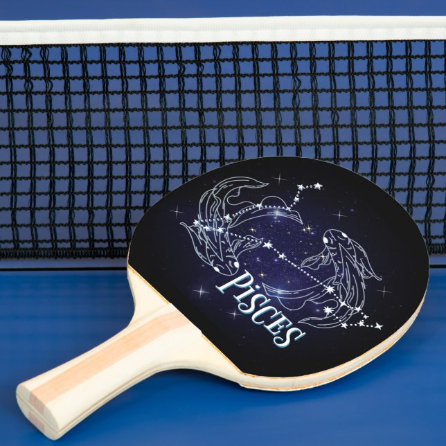 Raquette De Ping Pong SIM A Pisces Zodiac.SIGNE Zodiaque À La Mode Pisce (Insitu)