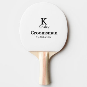 Raquette De Ping Pong SIMPLE MINIMAL ajouter votre nom toiletteur person