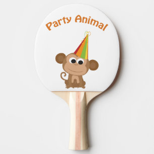Raquette De Ping Pong Singe animal de fête