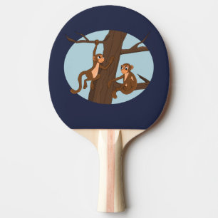 Raquette De Ping Pong Singes escalade l'arbre ping pong paddle