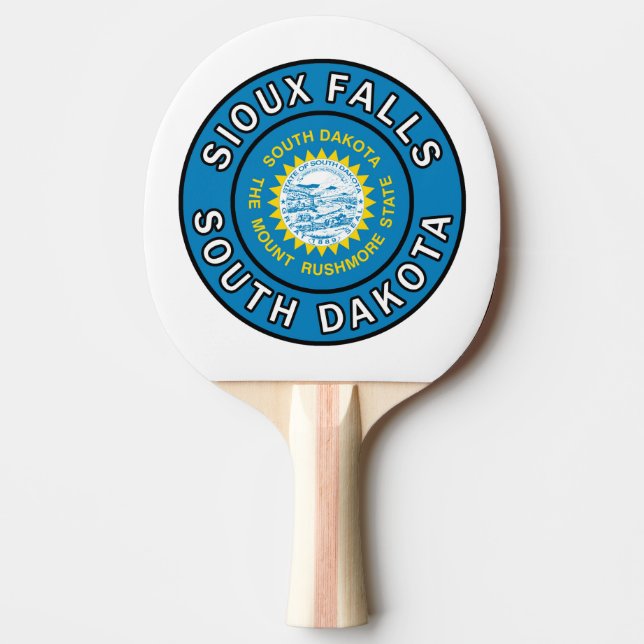 Raquette De Ping Pong Sioux Falls Dakota du Sud (Devant)