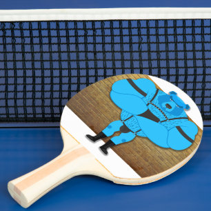 Raquette De Ping Pong SlipperyJoe's gay muscle ours dessin animé thong l