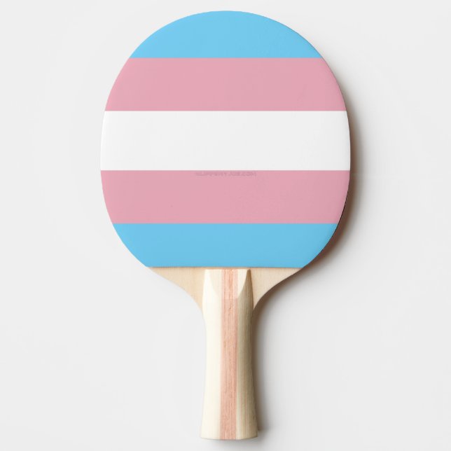 Raquette De Ping Pong SlipperyJoe's transgenre pride drapeau de la diver (Devant)