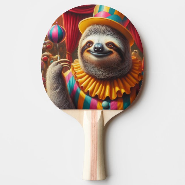 Raquette De Ping Pong Sloth Clown (Devant)