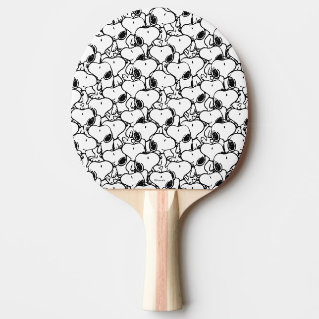 Raquette De Ping Pong Snoopy Classic Comics Motif (Devant)