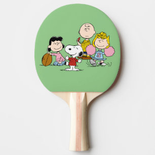 Raquette De Ping Pong Snoopy et Gang Play Football