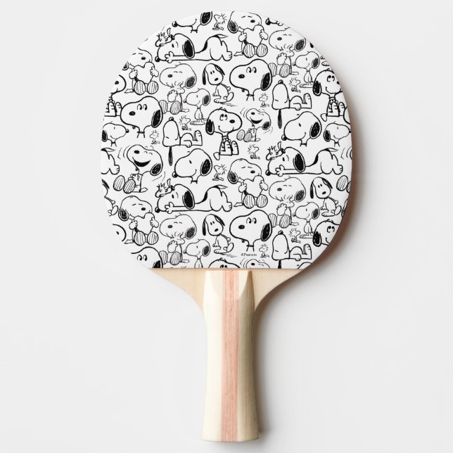 Raquette De Ping Pong Snoopy Smile Giggle Lauder Motif (Devant)