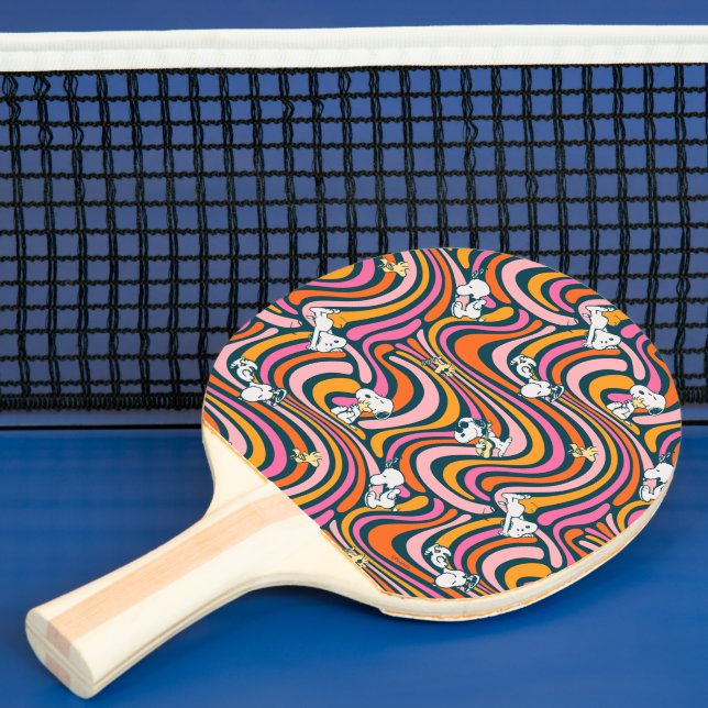Raquette De Ping Pong Snoopy & Woodstock Vibes Super Motif violet (Insitu)