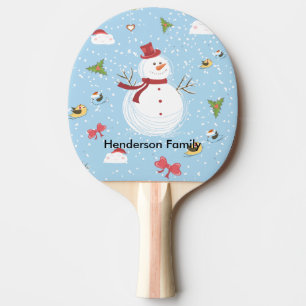 Raquette De Ping Pong Snowman
